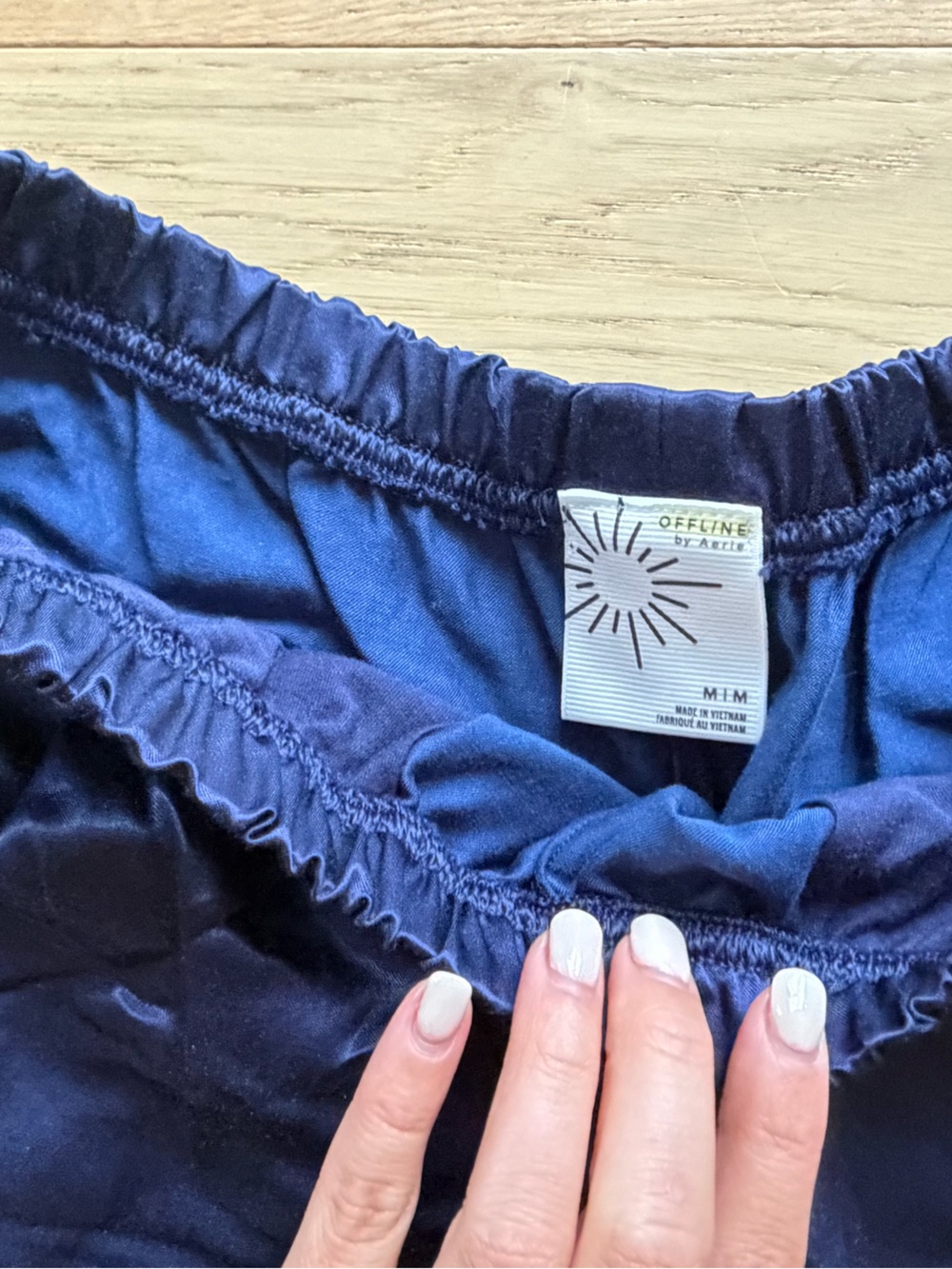 Aerie Offline Satin Track Shorts - Picture 4 of 4